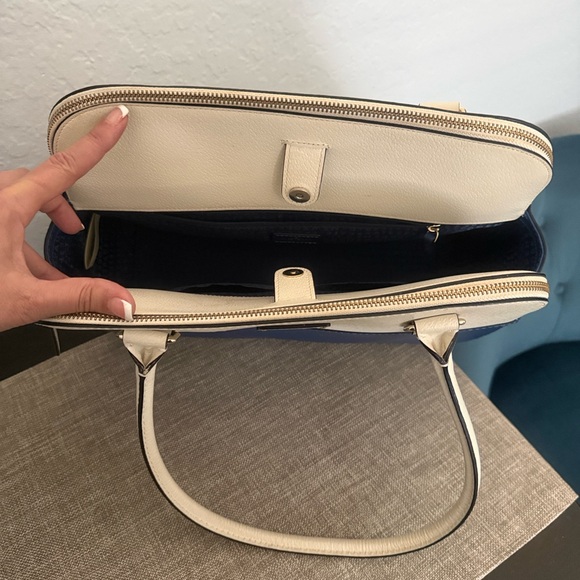 Kate Spade Navy and Cream Satchel - Picture 4 of 9